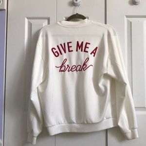 Zara “give me a break” bomber jacket